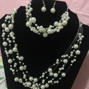 Brand new never used necklace, bracelet & earring